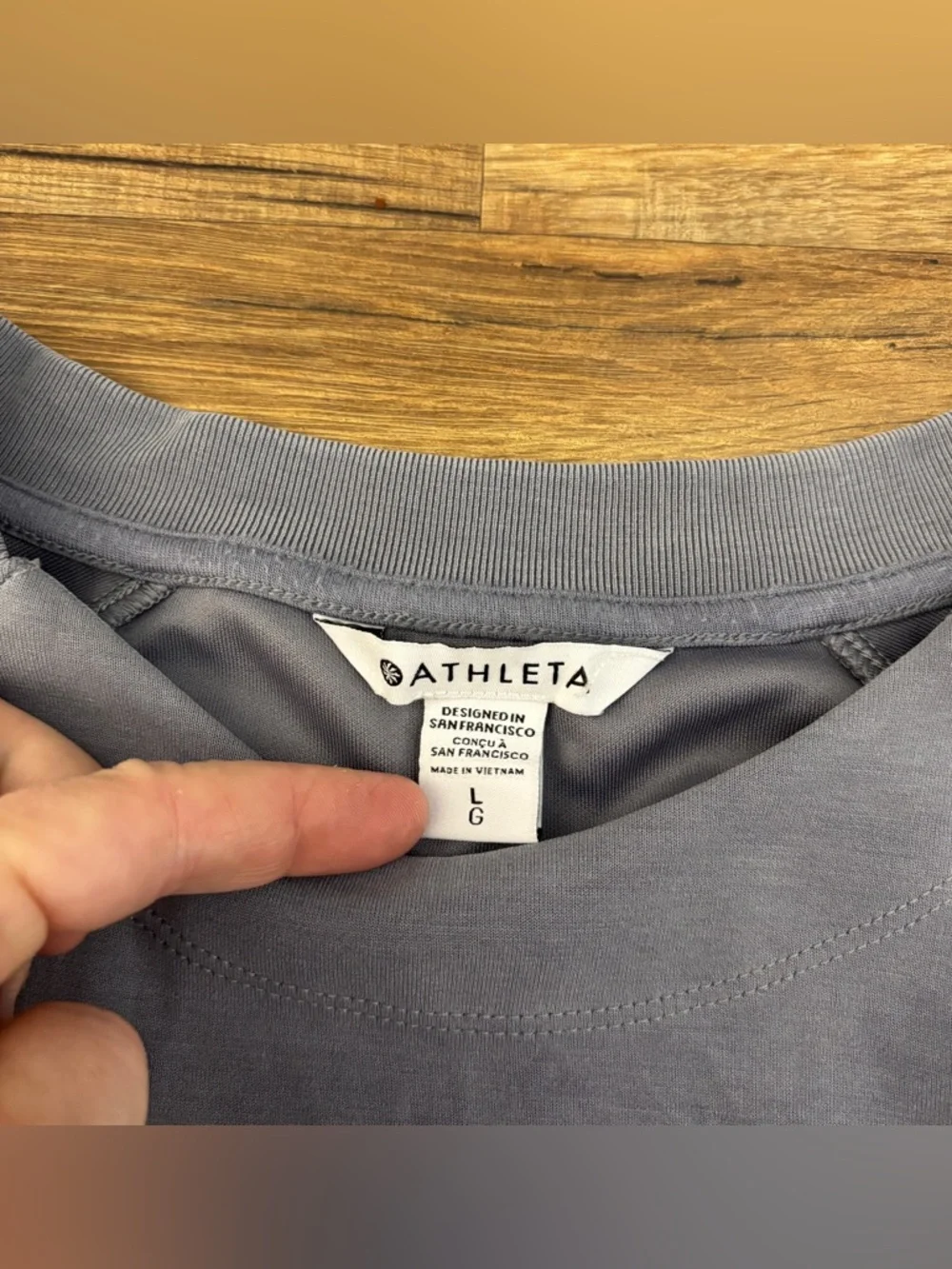 Athleta Coaster Luxe Recover Sweatshirt Slate - Picture 3 of 9